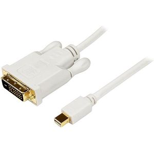StarTech 3 m lange Mini DisplayPort-naar-DVI-adapterconverterkabel – Mini DP-naar-DVI 1920x1200 - wit