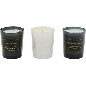 Ted Sparks - Mini Candle Gift Set - 3 geurkaarsen in prachtige geschenkverpakking