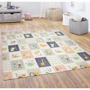 Speelkleed Kruipkleed Kinderen Kleed Opvouwbaar Afwasbaar Omkeerbaar Dier Motief 180x200 cm