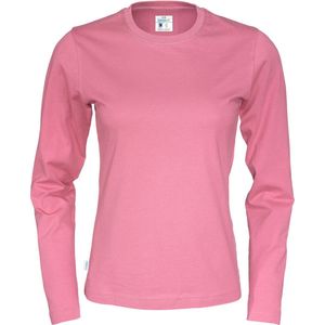 Cottover T-SHIRT LONG SLEEVE LADY - GOTS GECERTIFICEERD 141019 - Roze - L