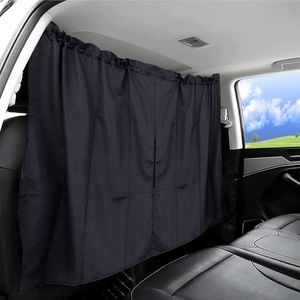 Scheidingsgordijnen voor de auto, 140 x 80 cm, afneembaar, eenvoudig gordijn voor privacy, reizen, nap, auto, camping, afneembaar