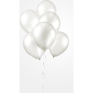 100 Balloons 12″ pearl wit - Thema Feest Party Ballon