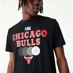Chicago Bulls NBA Team Graphic Black T-Shirt - Maat: XL