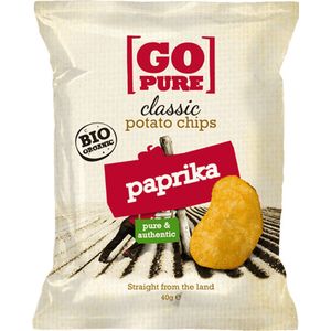 Go Pure Chips paprika 40 gram
