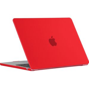 Mobigear Matte - Laptophoes geschikt voor Apple MacBook Air 15 inch (2023-2024) Hoes Hardshell MacBook Case - Rood