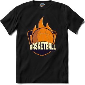 Basketball | Basketbal - Sport - Basketball - T-Shirt - Unisex - Zwart - Maat S