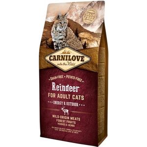 Carnilove granenvrij Rendier Energy/Outdoor 6kg