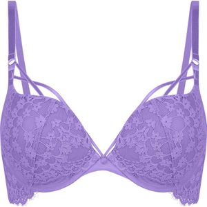 Hunkemöller Dames Lingerie Voorgevormde maximizer beugel bh Daisy - Paars - maat C80