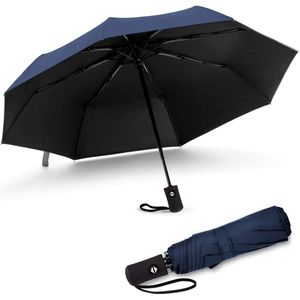 Paraplu, compacte sterke winddichte automatische paraplu's, opvouwbare lichtgewicht, draagbare irriterende UV-golfparaplu voor regen, automatisch openend en sleuven voor dames/heren paraplu