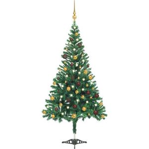 vidaXL-Kunstkerstboom-met-verlichting-en-kerstballen-910-takken-210-cm