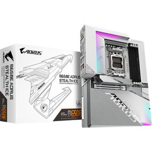GIGABYTE AORUS B650E Stealth Ice - Moederbord ATX - Socket AM5 - AMD B650 - DDR5 - 2.5GBps LAN - Wi-Fi 7