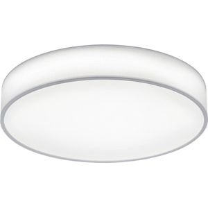 LED Plafondlamp - Plafondverlichting - Torna Lanago - 42W - Aanpasbare Kleur - Afstandsbediening - Dimbaar - Rond - Mat Wit - Textiel