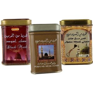Set Van Parfumblokjes | Hemani | Drie Amberblokjes In Een Decoratief Blikje