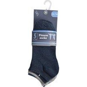 Jongens Multipack sneaker sokjes - 10 paar jongens fitness - hoogwaardige katoen  - maat 31/34 - enkelsokken