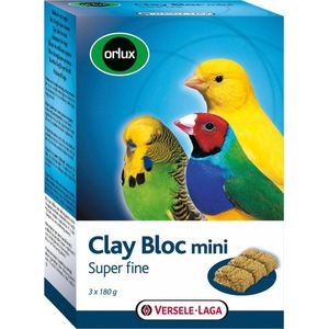 Orlux klei blok mini kanarie/parkiet/tropische vogels