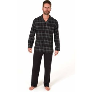 Normann heren doorknoop pyjama Trend 71284 - Grijs - XXL/56