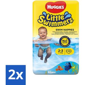Huggies - Little Swimmers - Zwemluiers - Maat 2-3 - 12 Luiers - Voordeelverpakking - 2 stuks
