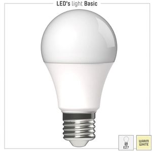 LED's Light LED lamp met grote E27 fitting - Warm wit licht - 8W/60W