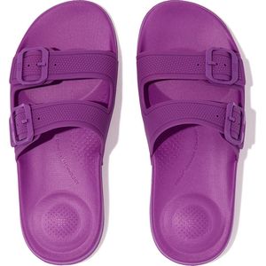 FitFlop Iqushion Two-Bar Buckle Slides PAARS - Maat 38