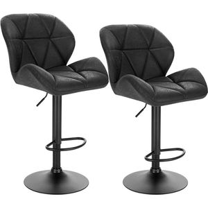 Barkruk - Verstelbare tegenstoel - Draaibare barkruk - Ergonomisch ontwerp - Moderne look - Eenvoudige montage - 94cm-116cm x 50cm x 40cm