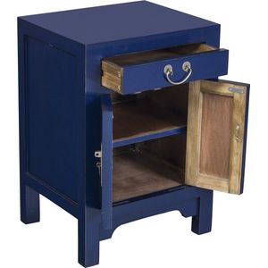 Fine Asianliving Chinees Nachtkastje Midnight Blue - Orientique Collectie B42xD35xH60cm Chinese Meubels Oosterse Kast