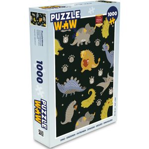 Puzzel Dino - Kinderen - Patronen - Jongens - Meisjes - Dinosaurus - Legpuzzel - Puzzel 1000 stukjes volwassenen