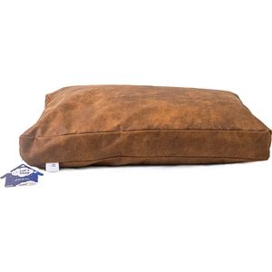 Let's Sleep Plush Pillow - Hondenkussen - Hondenmand - Gemalen schuimvlokken - 80 x 55 x 10 cm - M - Cognac