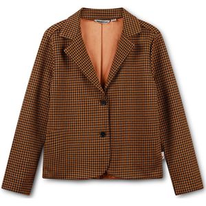 Moodstreet Jacquard Blazer Blazers Meisjes - Beige - Maat 122/128