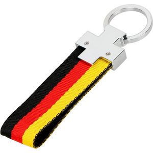 Duitse Vlag Sleutelhanger - Premium Auto Sleutelhanger - universeel/alle automerken - Auto Automerk Sleutel Hanger - Keychain Cadeau - Duitsland Auto Accessoires