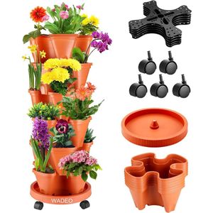 Zylo® Verticale Tuin met Watersysteem - Verticale Moestuin - Watersysteem - Oranje - ‎35cm x 25cm x 34cm;