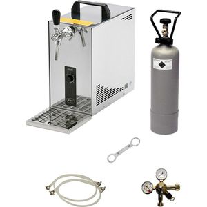 Complete Set - Biertap PYGMY 25, 1-kraan, 35 liter/uur - Droogkoeler - Bierkoeler - zonder Fustkoppeling