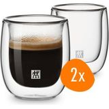 Zwilling Sorrento Dubbelwandig Espressoglas - 80 ml - 2 stuks