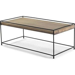 Torna Design THIN WOOD 120 Salontafel - Zwart / Eiken bianco
