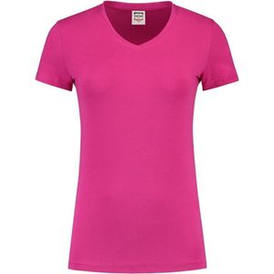Tricorp Dames T-shirt V-hals 101008 Fuchsia - Maat 5XL