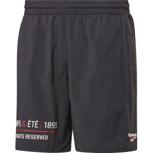 Reebok Cl V Prin Geweven Shorts korte broek Mannen zwart XS