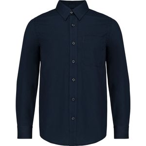 Kariban Kinder poplin overhemd lange mouwen K521 - Navy - 6/8 Y (6/8 ans)