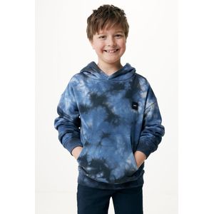 Hooded Sweater With Tie Dye Jongens - Navy - Maat 122-128