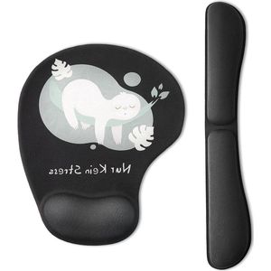 Gel Cushion Mouse Pad Hand Rest Ergonomic Waterproof Wrist Rest Memory Foam Keyboard for Computer Home Office Gaming
