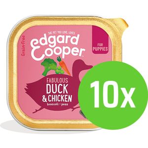 Edgard & Cooper Puppy Duck & Chicken 150 gram - 10 kuipjes