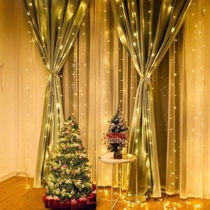 LED kerst gordijn - 3x2 meter - Warm Wit - Leds - Kerst - Gordijnverlichting