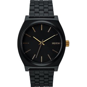 Nixon The Time Teller Matte Black/Gold horloge A0451041