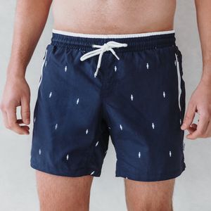 Coral Beachwear The Marine - zwembroek heren - ritszakken - rits - mannen - donkerblauw - sneldrogend