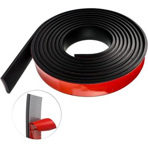 Rubberen strips zelfklevend 25 mm (B) x 3 mm (D) x 300 cm (L) - Neopreen rubberen plaat massief rubberen profiel voor doe-het-zelf afdichtingen, afdekking, vloerbedekking, isolatie, anti-vibratie