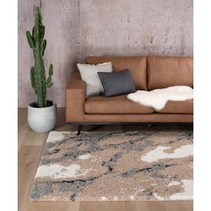 Hoogpolig vloerkleed Marble Artisan - beige 300x400 cm