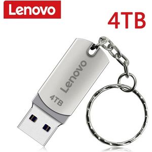 Lenovo Usb 3.0 Pendrive-4Tb Metaal-Hoge Snelheid-Flash Pen Drive-Draagbaar-Waterdicht-U Disk Stick-Mini Ssd Memoria Pen Usb
