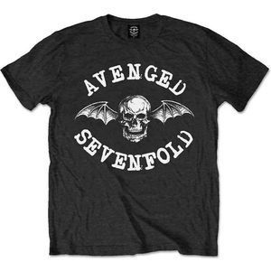 Avenged Sevenfold - Classic Death Bat Heren T-shirt - XXL - Zwart