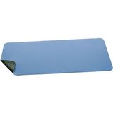 Sigel bureauonderlegger - 80 x 30 cm - blauw/groen - dubbelzijdig - SI-SA602