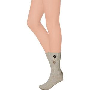 Apollo - Tiroler kostuum sokken - Tiroler kousen - Multi beige - Maat 31/34 - Tiroler outfit - Tiroler sokken - Oktoberfest - Oktoberfest sokken