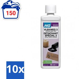 HG - Wasruimte - Vlekweg 3 - Kaarsvet, Hars & Teer - 50 ml - Bulkverpakking - 10 stuks