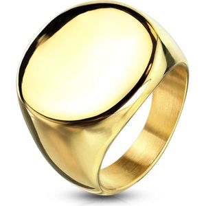 Ringen Dames - Ring Heren - Ring Heren - Ringen Mannen - Ring Dames - Ring Mannen - Mannen Ring - Herenring - Zegelring - Zegelring Heren - Goudkleurig - Vindi